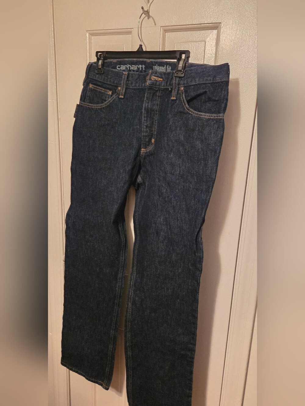 Carhartt Men’s Relaxed Fit Dark Blue Jeans SIZE 34x32
